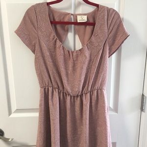 Anthropologie Open Back Skater Dress
